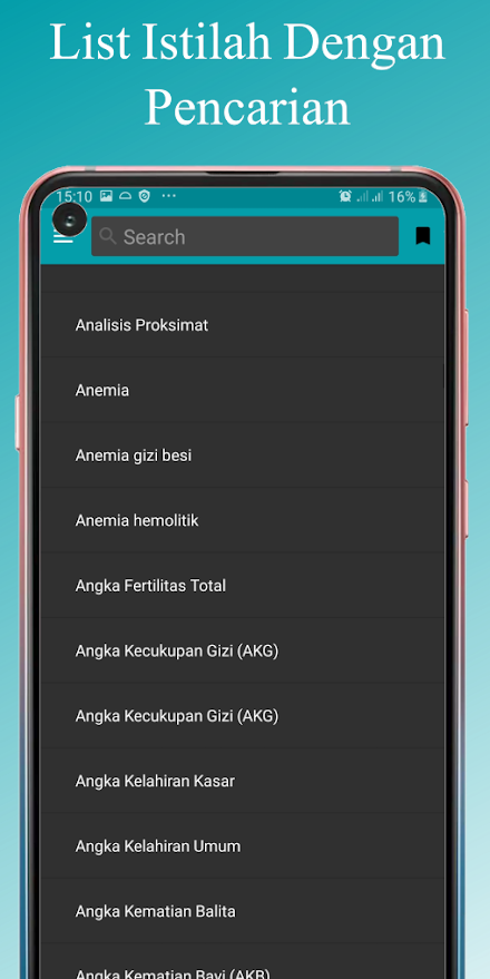 Kamus Gizi Offline Screen 1