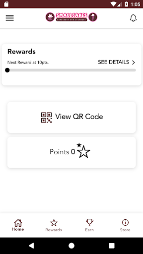 Screenshot of Smallcakes Cupcakery Rewards