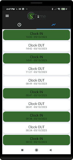 CTSTime Clocking Screen 3