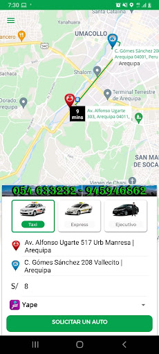 E -Taxi Pasajero Screen 3