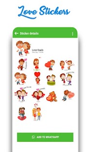 WAStickerApps: Romantic Love Stickers for whatsapp Screenshot