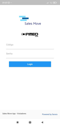 Android application Sales Opimed screenshort