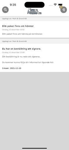 Android application Mark & Grund screenshort
