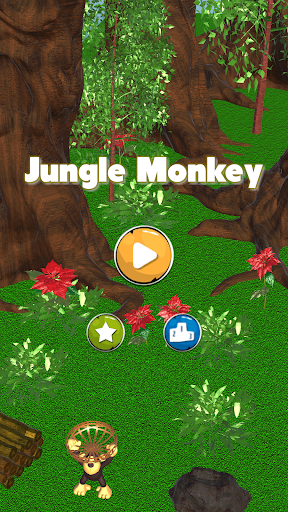 Android application Jungle Monkey Fruit 3D Games screenshort