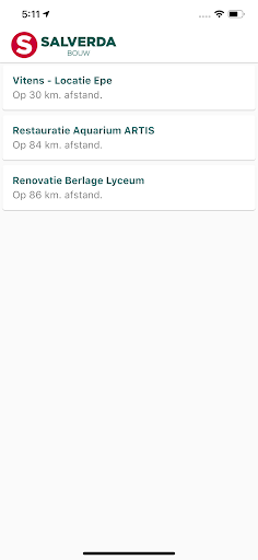 Android application Salverda omgevingsapp screenshort