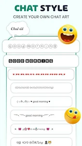 Chat Style - Fonts & Keyboard