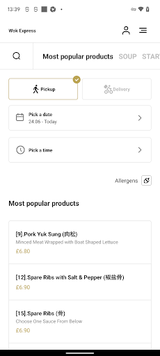 Wok Express Screen 3