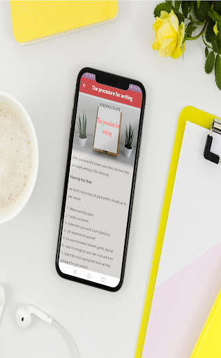 Android application how to write a book screenshort