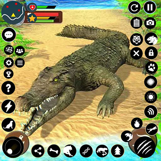 Wild Crocodile Family Sim Game  Icon