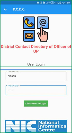 District Contact Directory of Screen 2