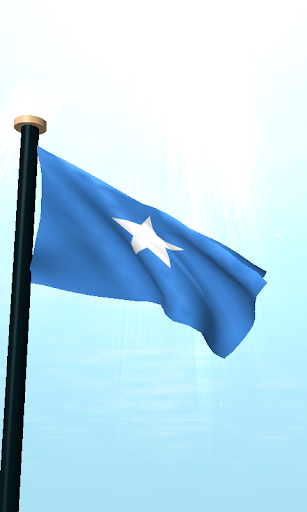 Somalia Flag 3D Free Wallpaper Screen 2