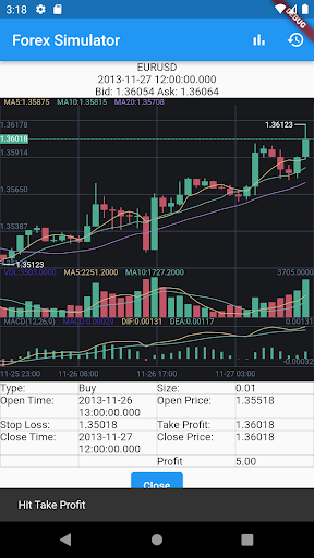 Forex Simulator Screen 2
