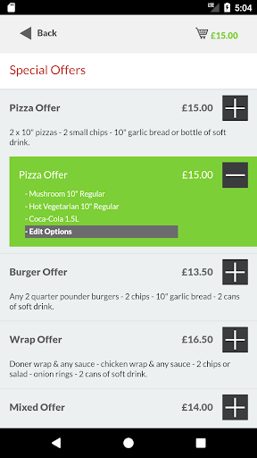 AFC Pizza Screen 3