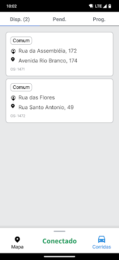 AFS Motorista - Driver Screen 2