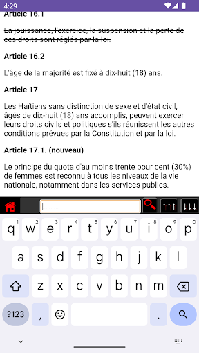 Constitution Haïtienne Screen 3