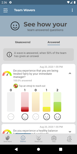 Wavers – Well-being at work Screenshot 4 - AppWisp.com