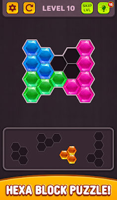 Hexa Block Puzzle: Tangram Puz - Screenshot 1