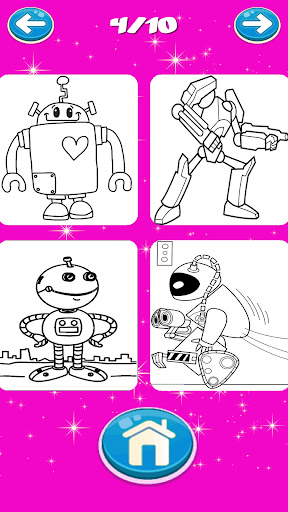 Draw Wali Robot Coloring Book