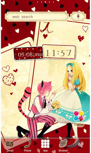 Android application Loving Alice Wallpaper Theme screenshort