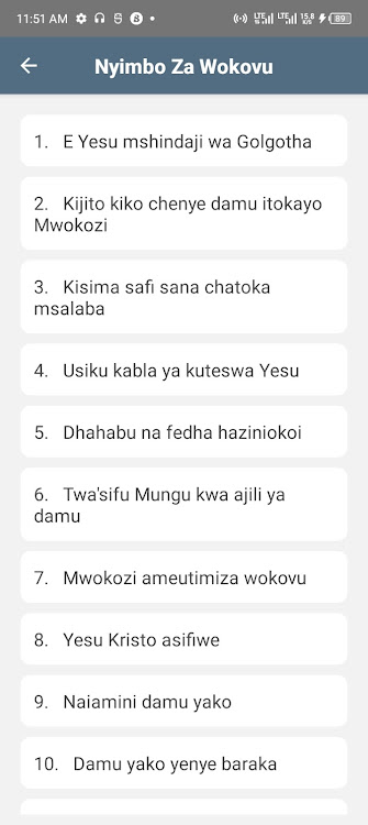 Nyimbo Za Wokovu Mu Kiswahili - 1.4 - (Android)