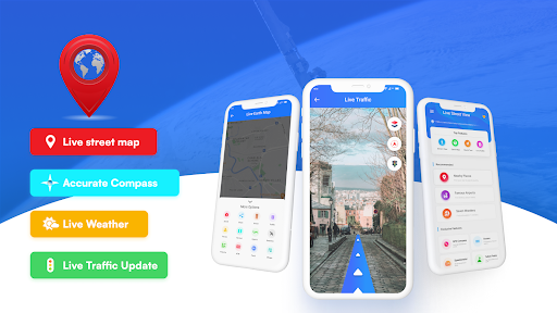 Android application Street View Earth Map Live GPS screenshort