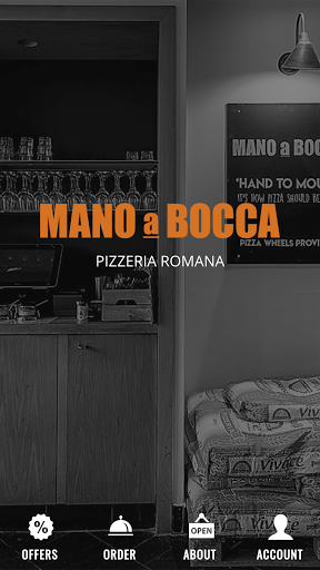Android application Mano a Bocca Pizzeria screenshort