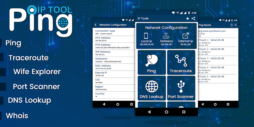 Ping Tools - Network Utilities v1.5 APK + Mod [Remove ads
][Free purchase
][No Ads] for Android