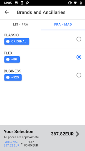 Travelport Mobile Agent Screen 3