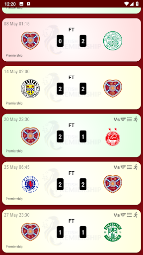 Heart of Midlothian Fan App Screen 2