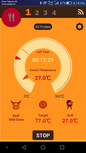 Android application Grill ProbeE screenshort