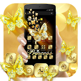 Black Golden Butterfly Theme icon