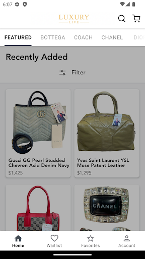 Android application Luxury Live screenshort