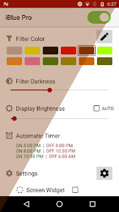 iBlue Pro Bluelight Filter Screenshot