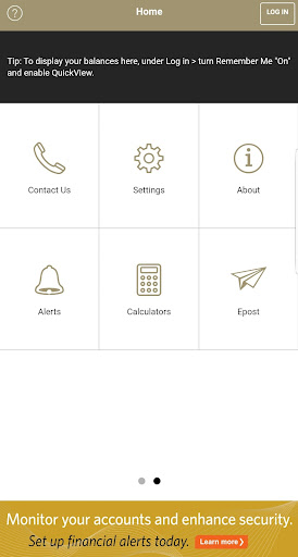 BlueShore Mobile Banking App Screen 2