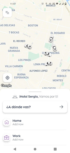 Android application OKEY Taxis screenshort