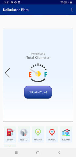 Kalkulator BBM Screen 2