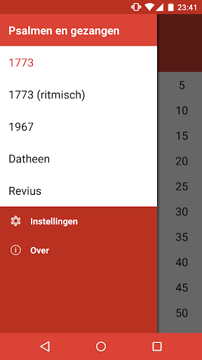 Android application Psalmen en gezangen screenshort
