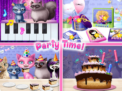 Captura de Pantalla 15 Cat Hair Salon Birthday Party android