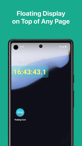 Android application Floating Clock: Time Tool screenshort