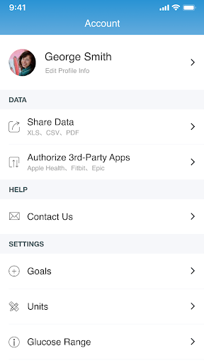 Screenshot of iHealth MyVitals