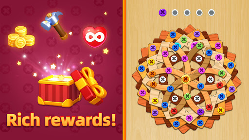 Wood Screw Puzzle - Bolts Sort 14