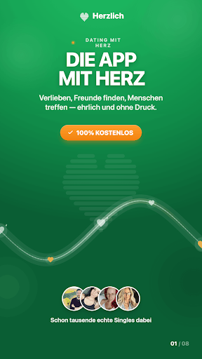 Herzlich: Dating App & Flirts screenshot 1