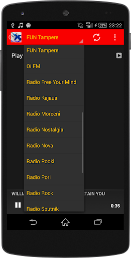 Finlandez MUSIC Radio Screen 3