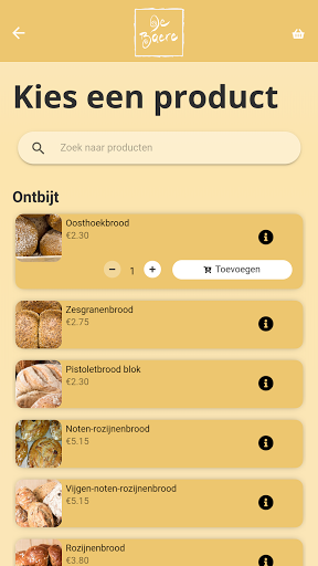 Bakkerij De Baere Screen 2