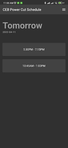 CEB Power Cut Schedules Screen 3