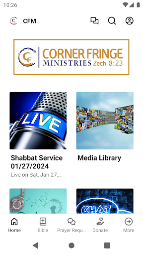 Android application Corner Fringe Ministries screenshort