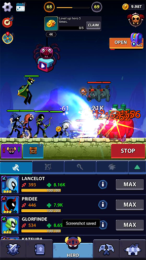 Idle Stickman Heroes: Monster Age screenshots 11