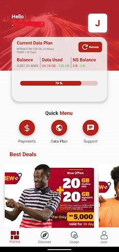 MyAfrimax Screen 2