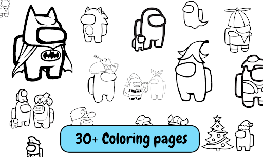  Among Us Coloring Pages With Hats  Best Free