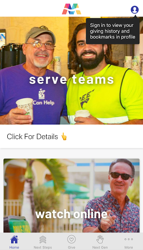 Android application The Vineyard Miami screenshort